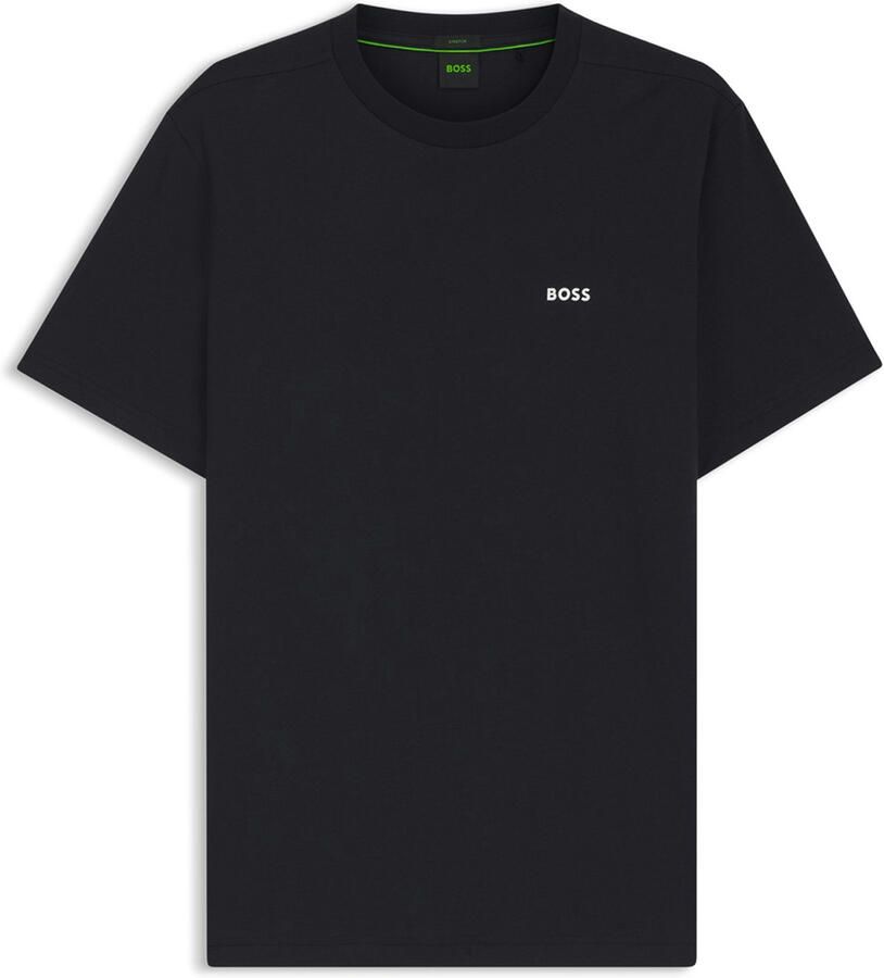 BOSS Green T-shirt met labelprint