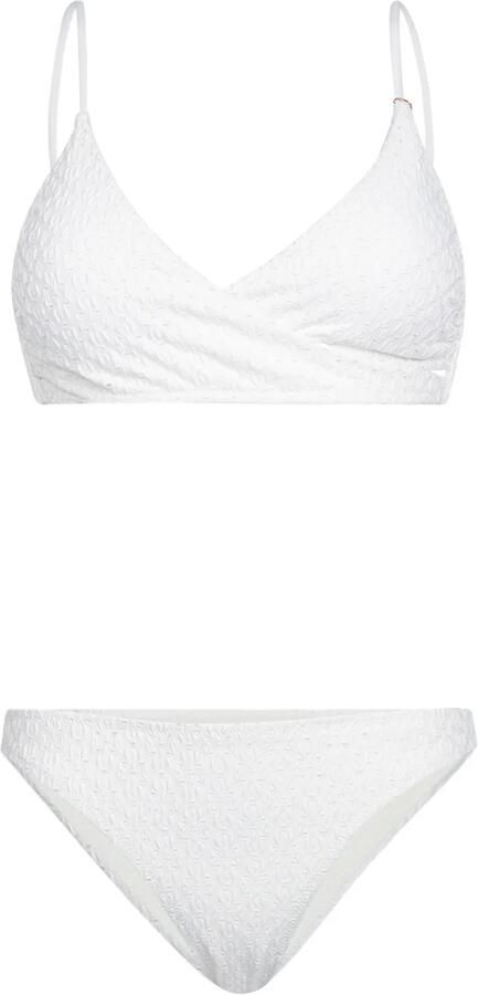 Brunotti voorgevormde triangel bikini set Bella met textuur wit - Foto 2