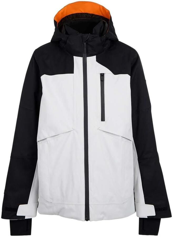 Brunotti ski-jas lichtgrijs Skijack Polyester Capuchon
