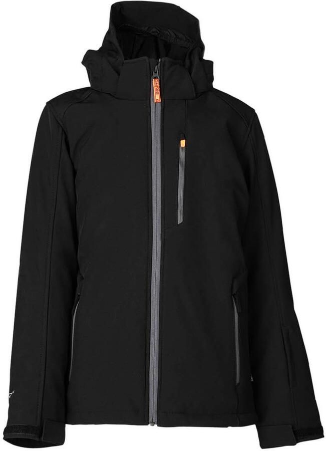 Brunotti softshell ski-jack Marsaly zwart Skijack 140