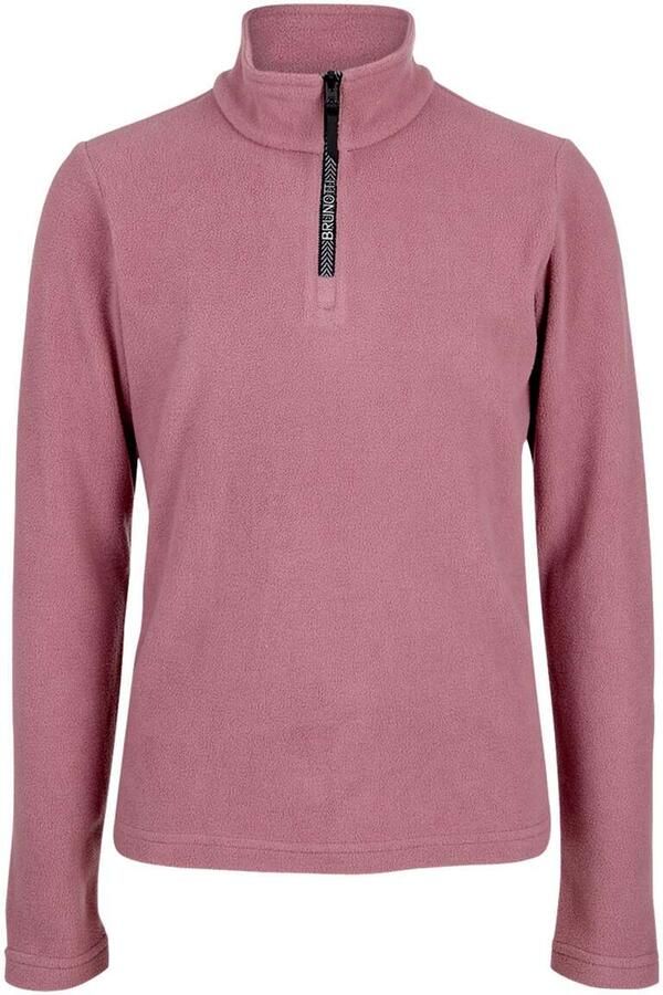 Brunotti skipully oudroze Meisjes Fleece Opstaande kraag Effen