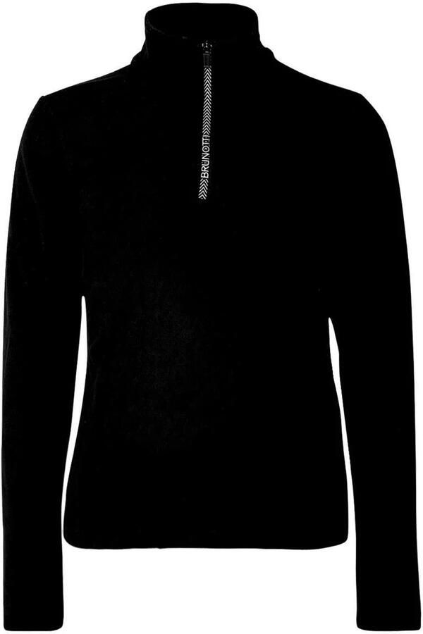 Brunotti Mismy skipully zwart Meisjes Fleece Opstaande kraag Effen