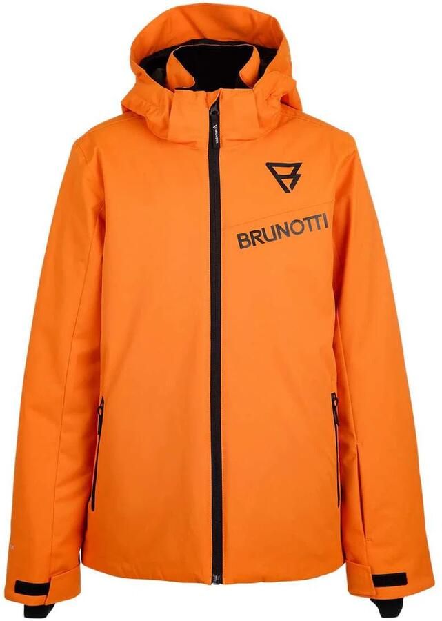 Brunotti Navigaty Boys Snow Jacket | Pumpkin Skijack Oranje Jongens Meisjes Polyester Capuchon