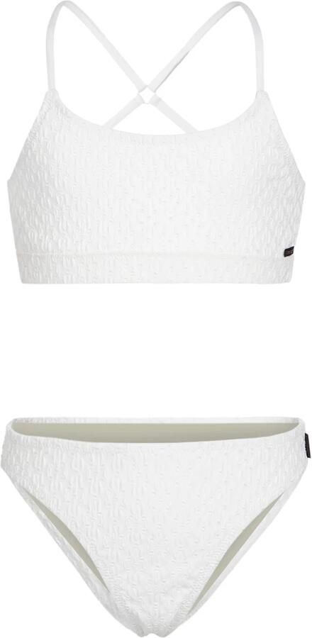 Brunotti crop bikini Sofia met textuur wit