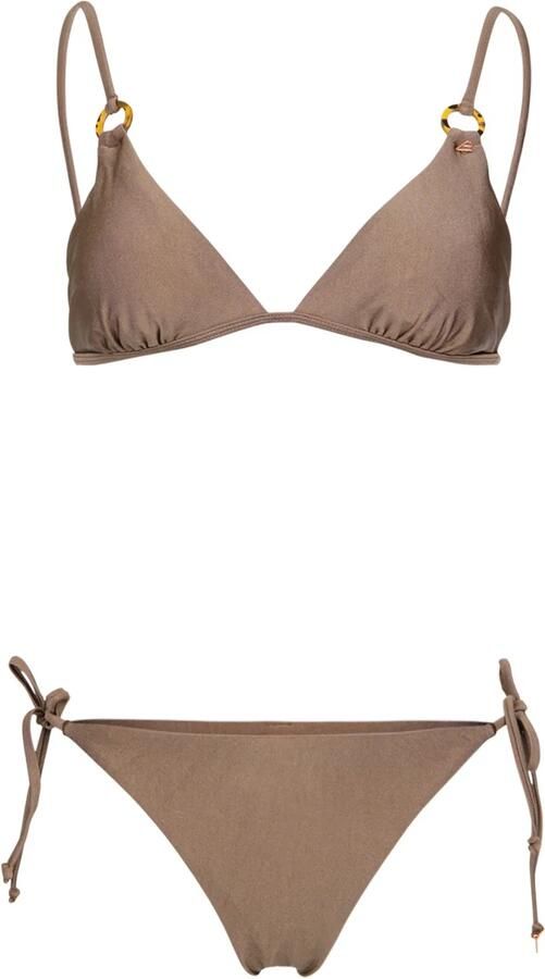 Brunotti voorgevormde triangel bikini set Sunanda bruin