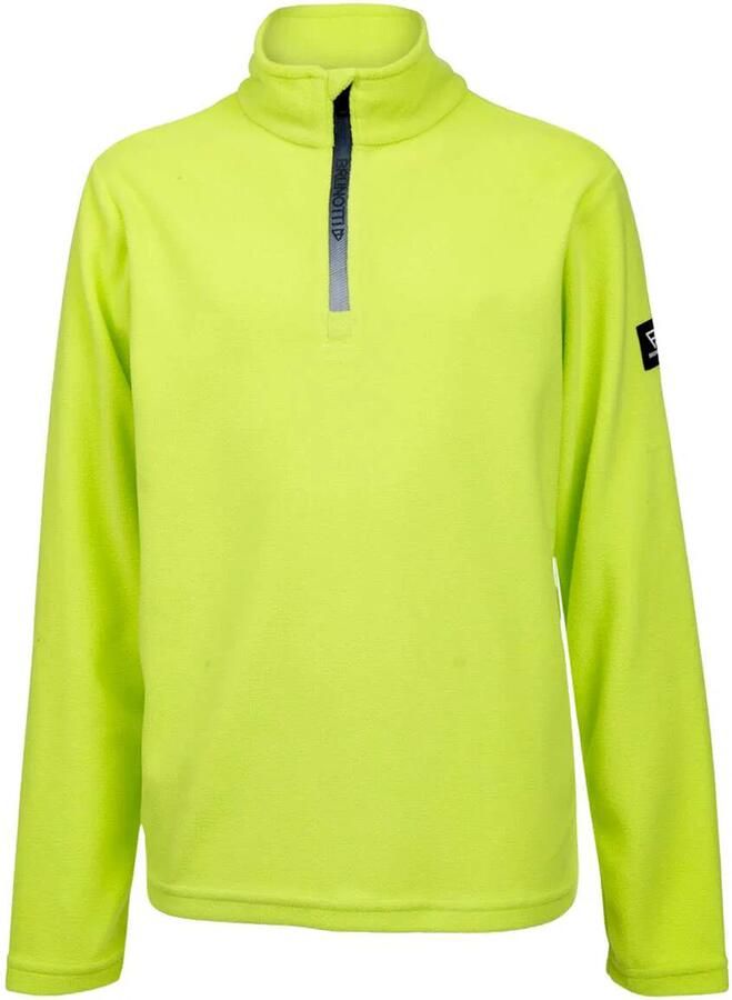 Brunotti skipully limegroen Jongens Fleece Opstaande kraag