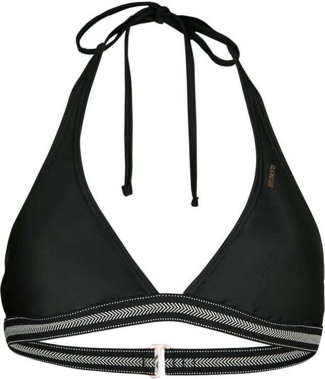 Brunotti voorgevormde halter bikinitop Xandra zwart