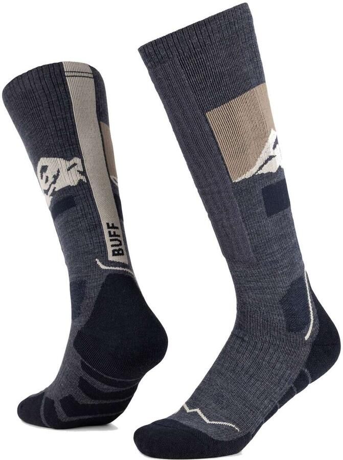 Buff Merino Heavyweight Over The Calf Skisokken