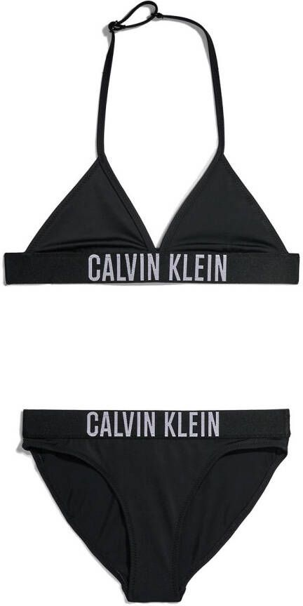 Calvin Klein triangel bikini zwart Meisjes Gerecycled polyamide (duurzaam) 140 152