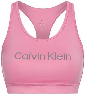 Calvin Klein Perfor ce Sportbustier WO Medium Support Sports Bra met calvin klein logo-opschrift
