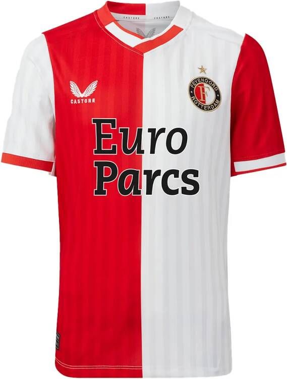 Castore feyenoord thuisshirt 23 24 rood wit kinderen