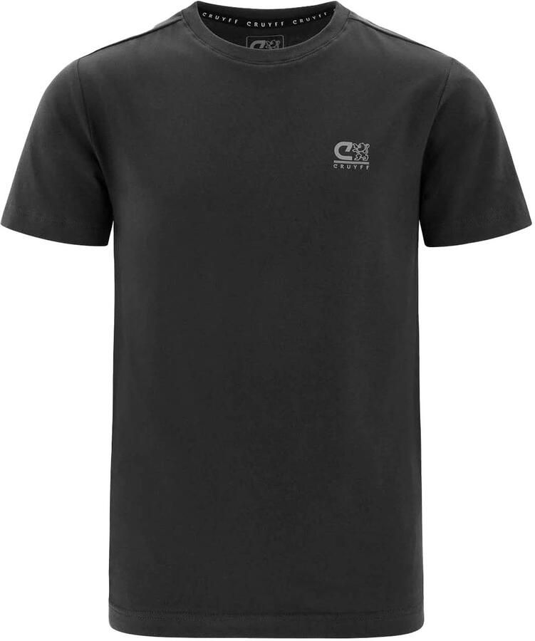 Cruyff T-shirt Soothe zwart Jongens Meisjes Katoen Ronde hals Effen 140