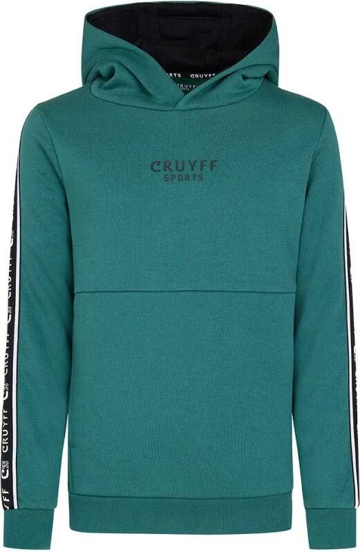 Cruyff hoodie donkergroen Sweater Katoen Capuchon 152