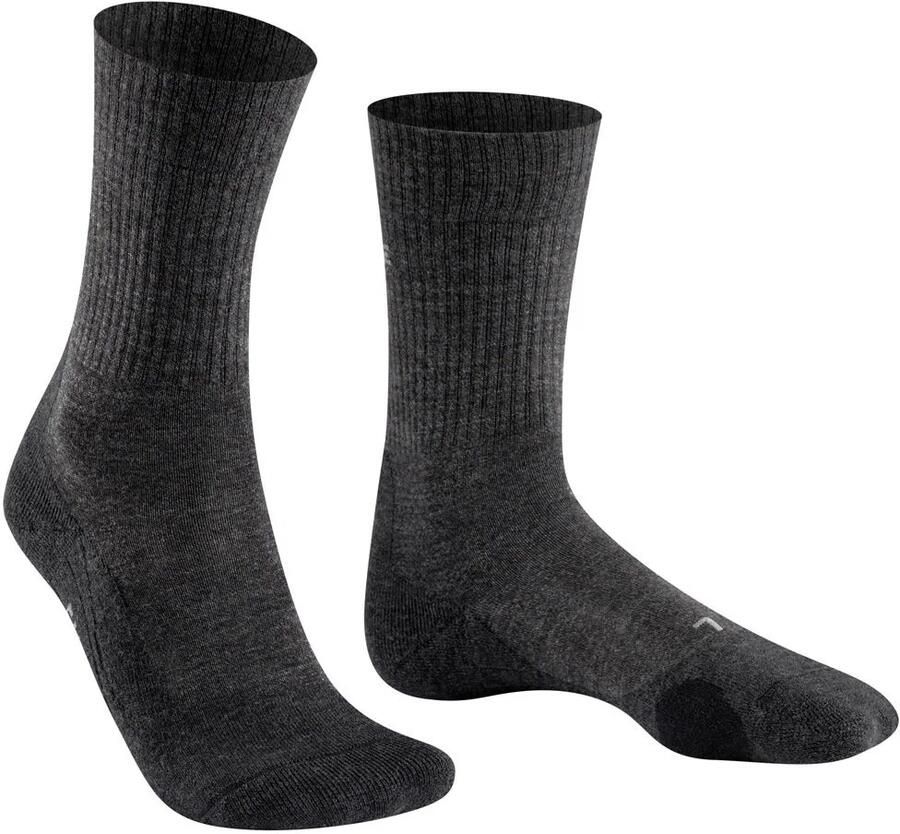 FALKE wandelsokken TK2 Explore Wool antraciet