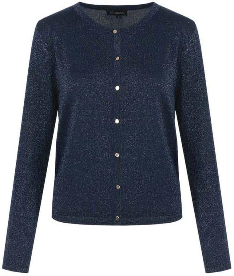 G-maxx gebreid vest donkerblauw - Foto 3