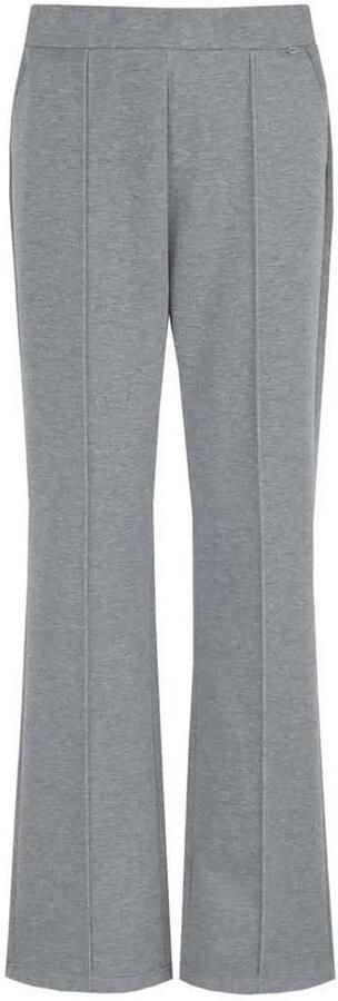 G-maxx wide leg regular waist casual broek grijs melange