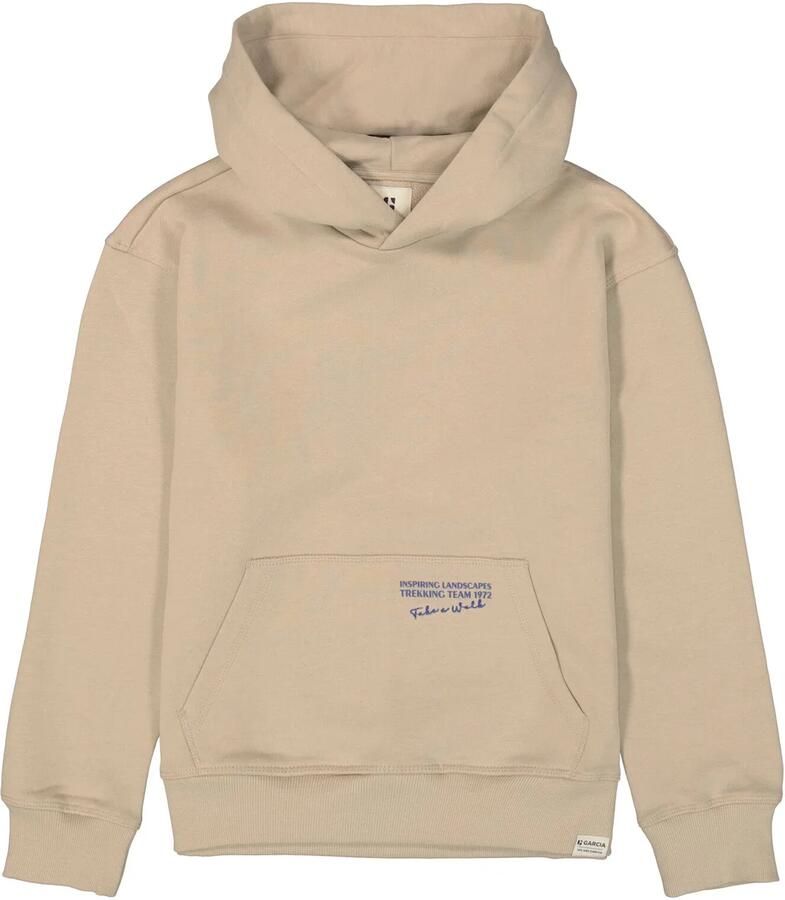 Garcia hoodie met backprint beige - Foto 3