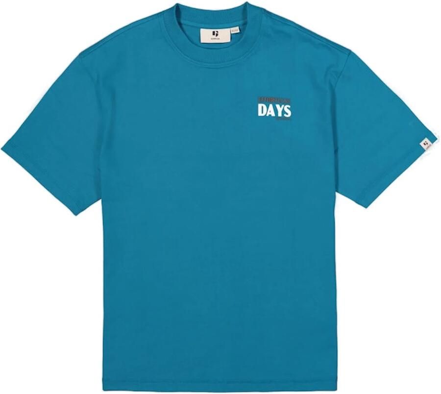 Garcia T-shirt met backprint blauw - Foto 4