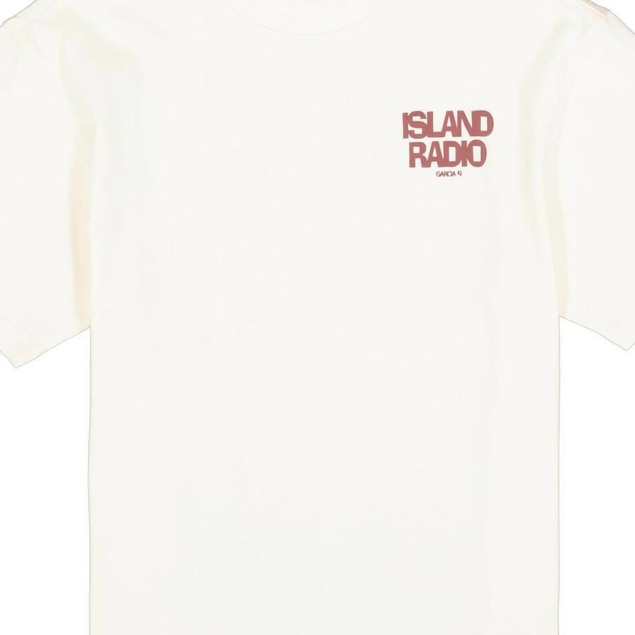 Garcia T-shirt met backprint ecru - Foto 3