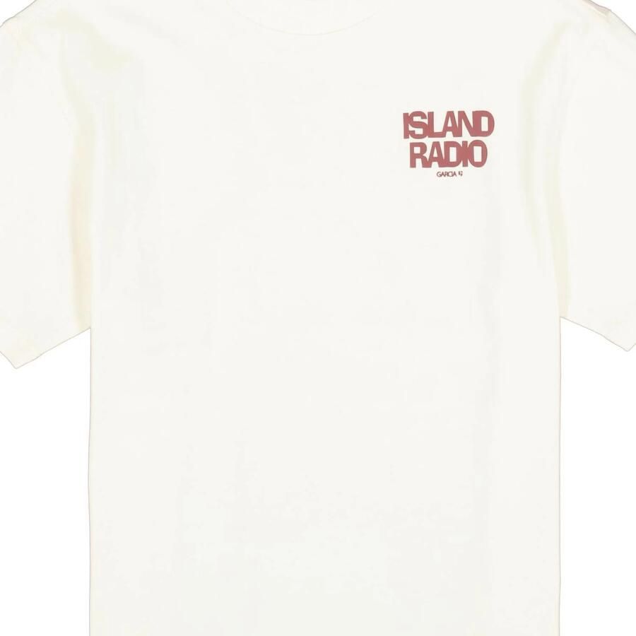 Garcia T-shirt met backprint ecru - Foto 3