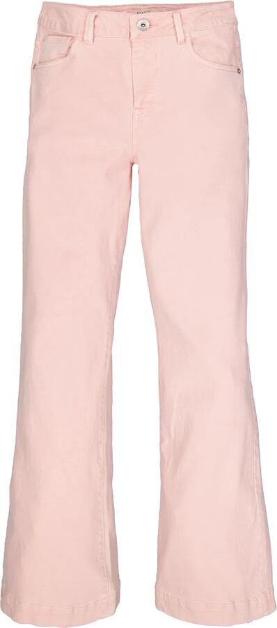 Garcia denim wide leg regular waist broek lichtroze - Foto 3