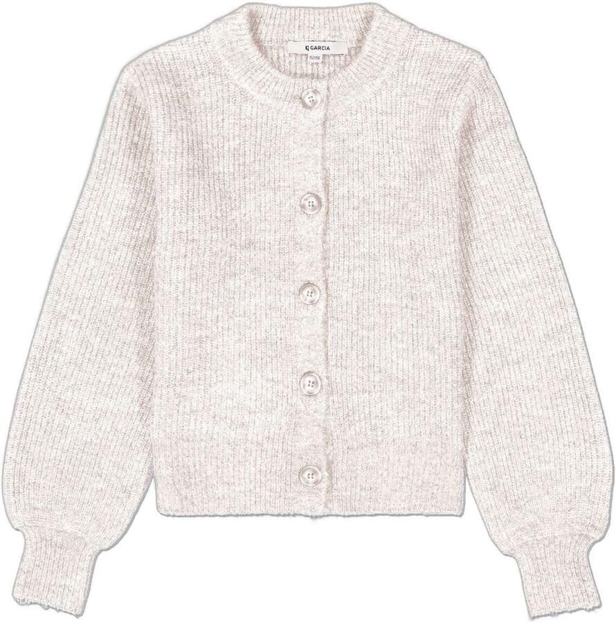 Garcia rechtvallend gebreid vest grijs