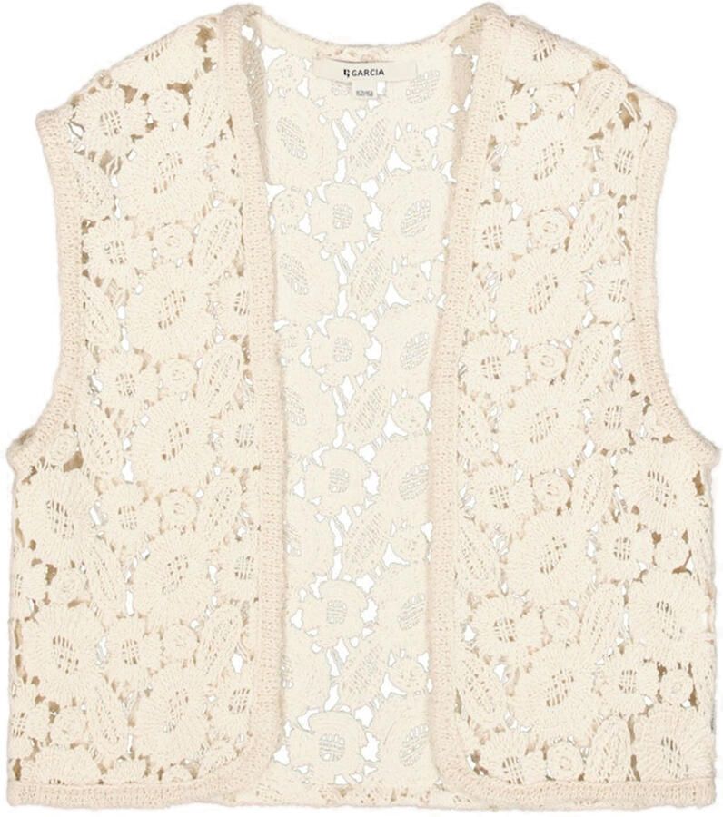 Garcia gilet ecru gehaakt - Foto 4
