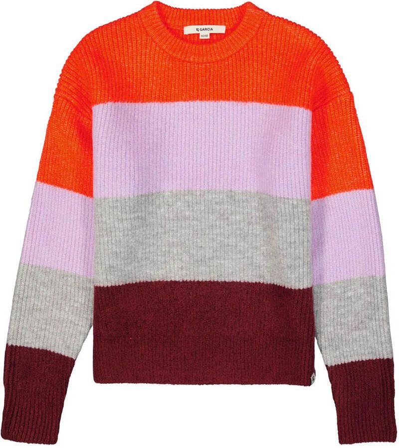 Garcia Gebreide pullover in colour-blocking-design