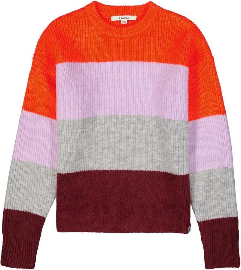Garcia Gebreide pullover in colour-blocking-design