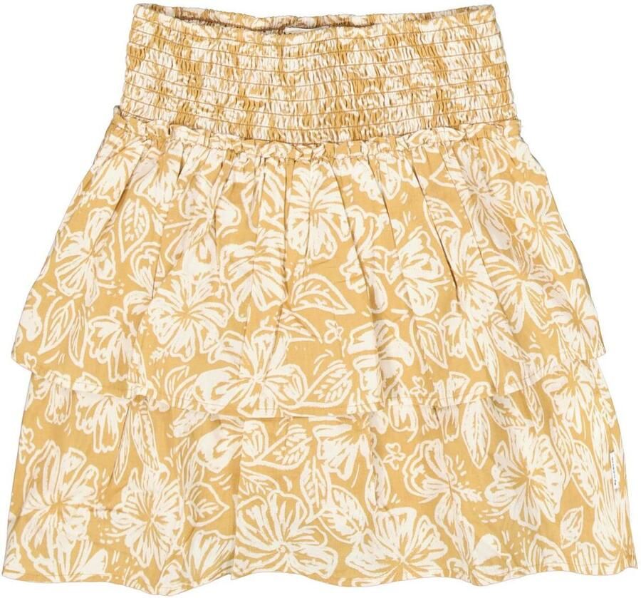 Garcia regular fit rok met all-over print met bloe motief