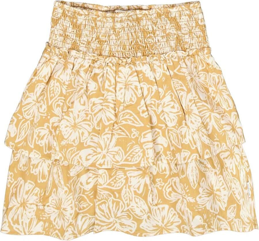 Garcia regular fit rok met all-over print met bloe motief