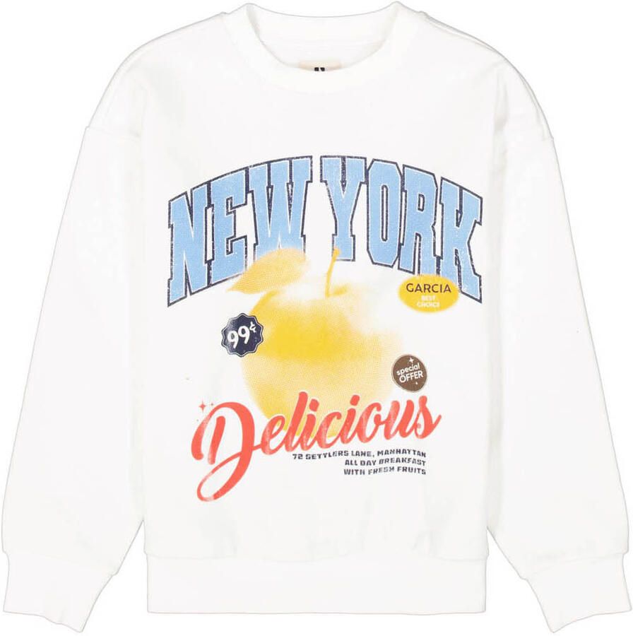 Garcia Sweatshirt met labelprint - Foto 4