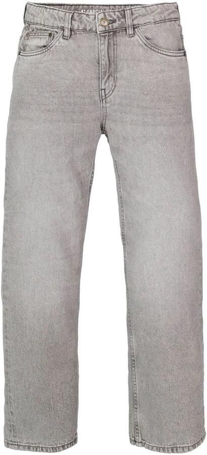 Garcia Straight fit jeans met logopatch model 'Ilyano' - Foto 4