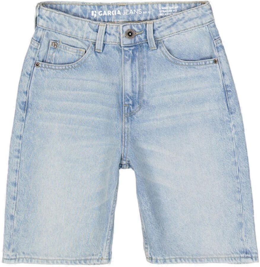 Garcia straight regular waist short light blue denim - Foto 3