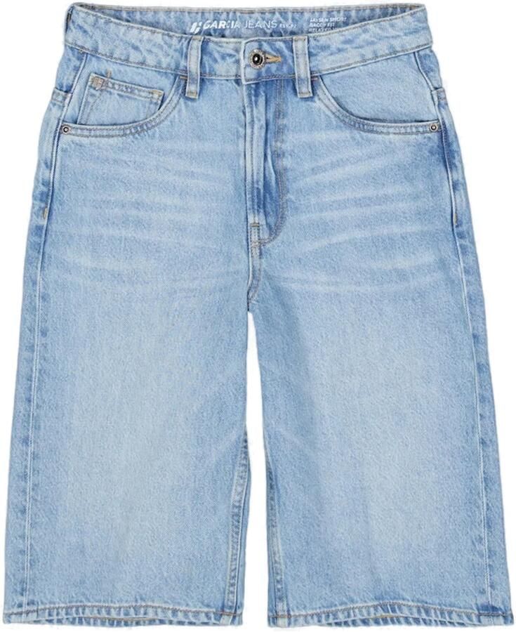 Garcia baggy regular waist short medium blue denim - Foto 4