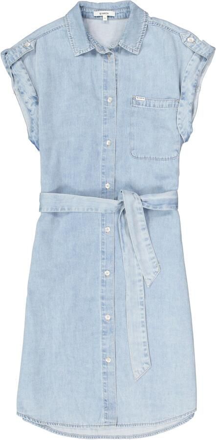 Garcia mini jurk light blue denim - Foto 3
