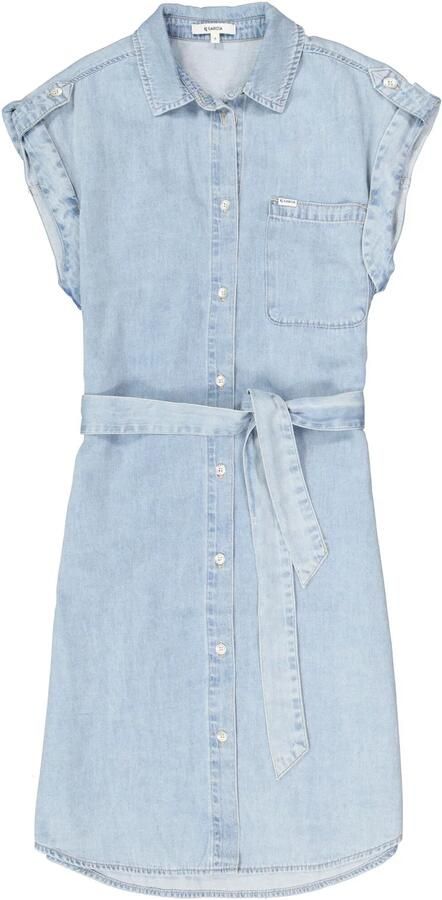 Garcia mini jurk light blue denim - Foto 3
