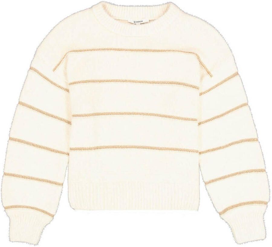 Garcia pullover ecru fijn gebreid - Foto 4