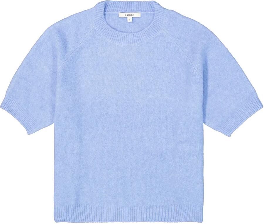 Garcia pullover lichtblauw fijn gebreid - Foto 4