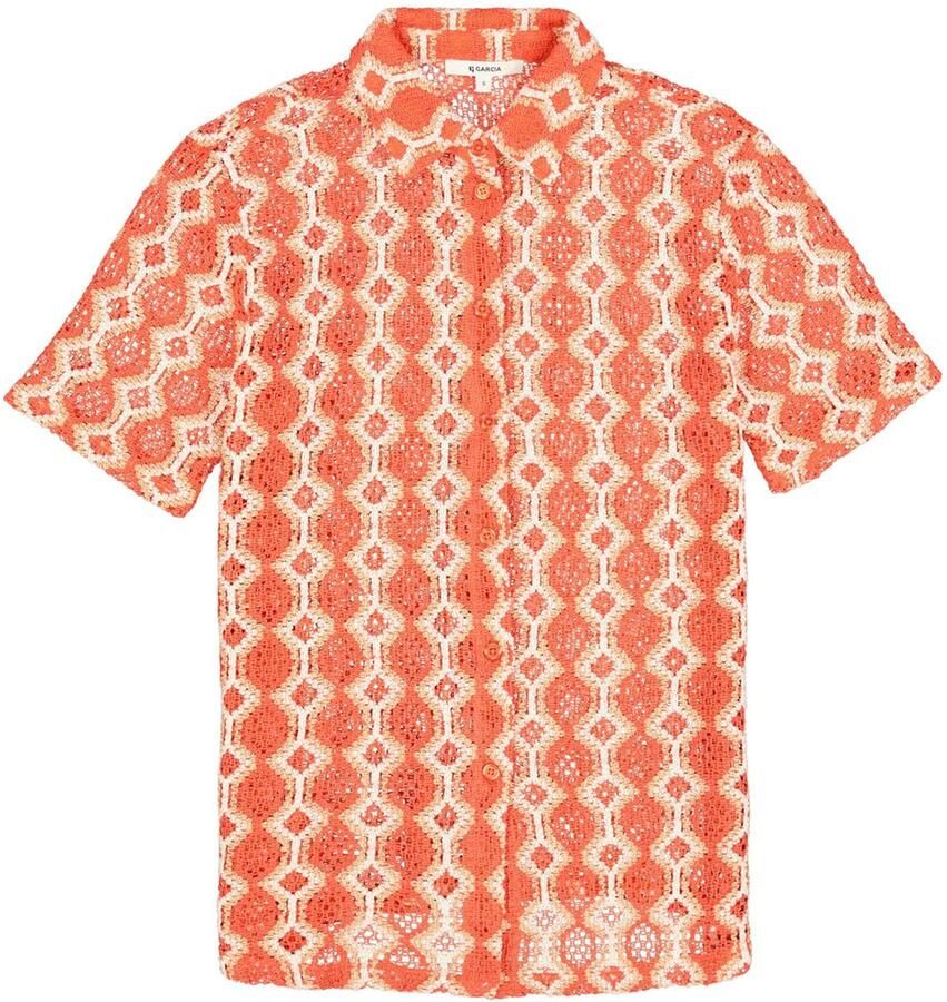 Garcia blouse oranje gehaakt - Foto 4