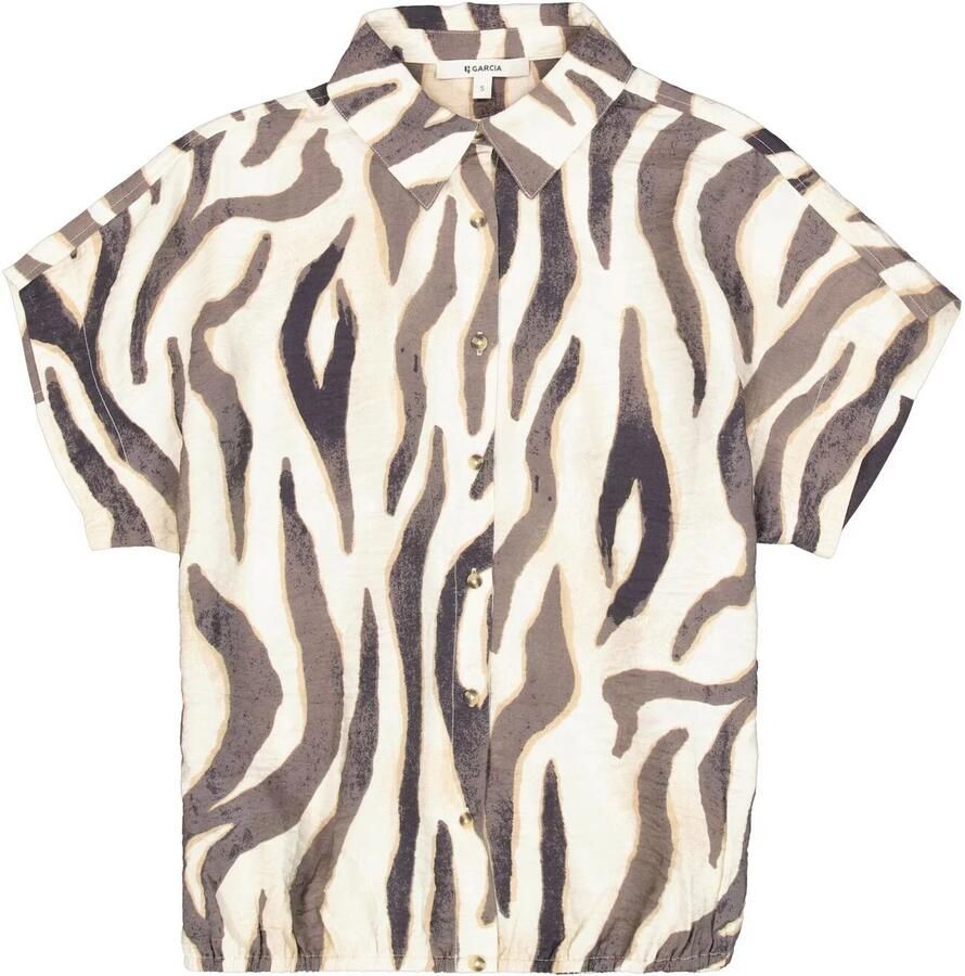 Garcia top met zebraprint ecru - Foto 3
