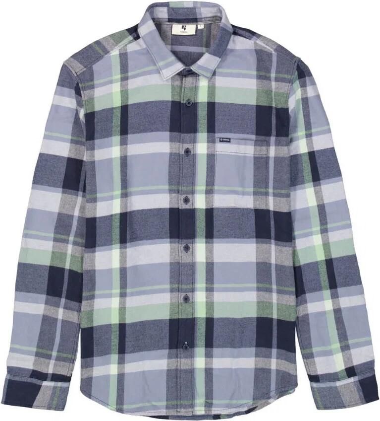Garcia regular casual overhemd blauw - Foto 3