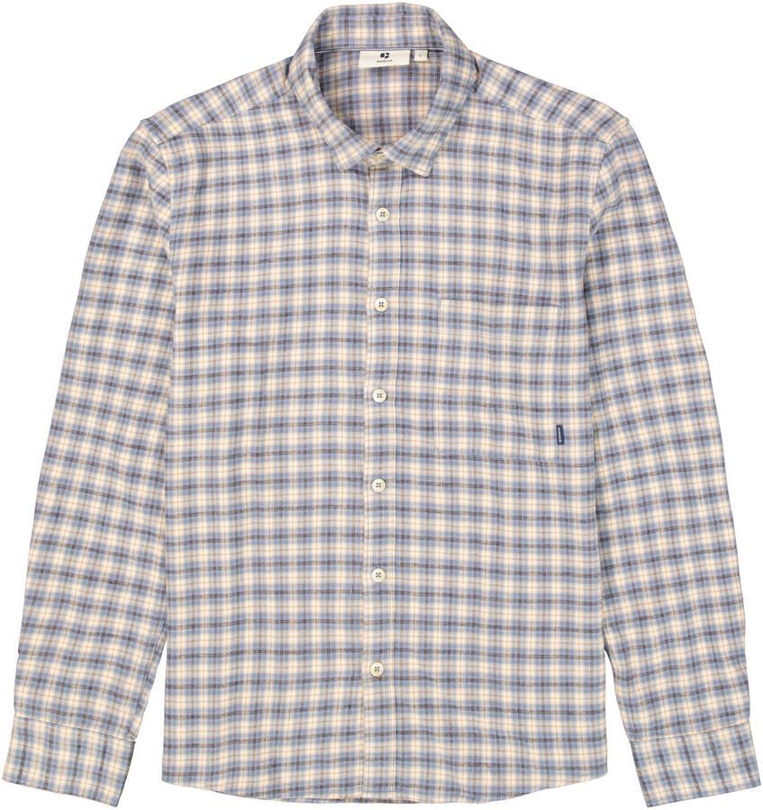Garcia regular geruite casual overhemd blauw - Foto 3