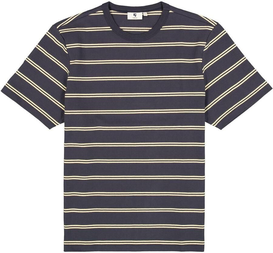 Garcia relaxed gestreept t-shirt donkerblauw - Foto 4