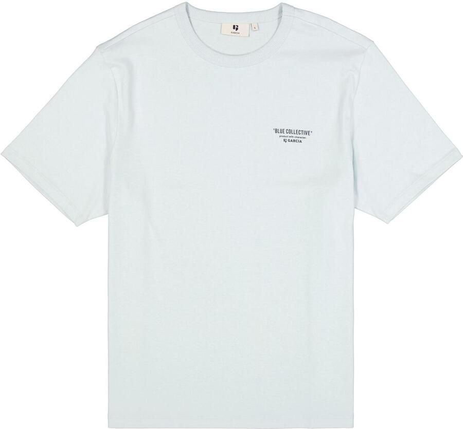 Garcia relaxed fit T-shirt met backprint lichtblauw - Foto 4