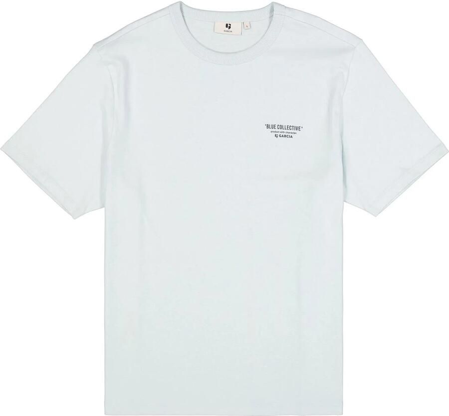 Garcia relaxed fit T-shirt met backprint lichtblauw - Foto 4