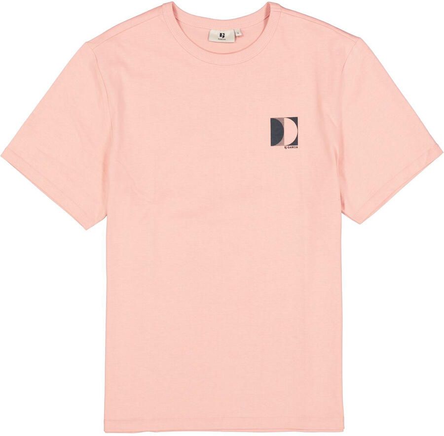 Garcia regular T-shirt met backprint roze - Foto 4