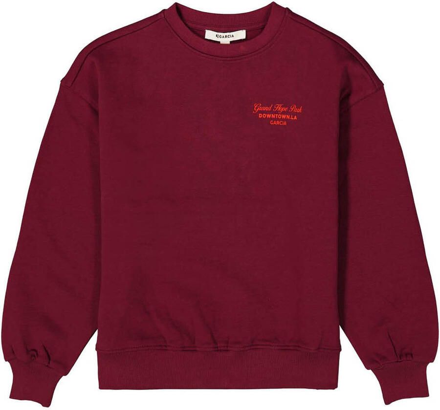 Garcia Sweatshirt met opdruk voor
