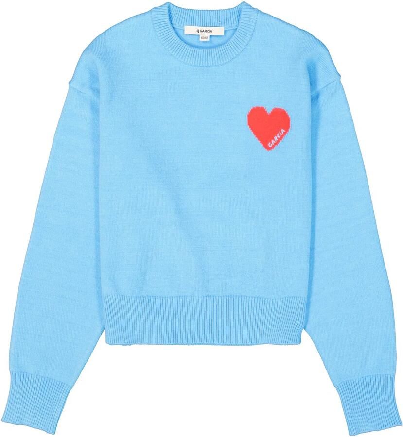 Garcia Gebreide pullover met ribboorden - Foto 4