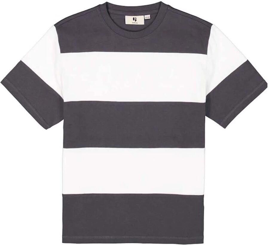 Garcia T-shirt met geribde ronde hals - Foto 4